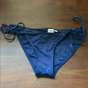 L*Space Full Cut Navy Blue Triangle Bikini Bottoms
